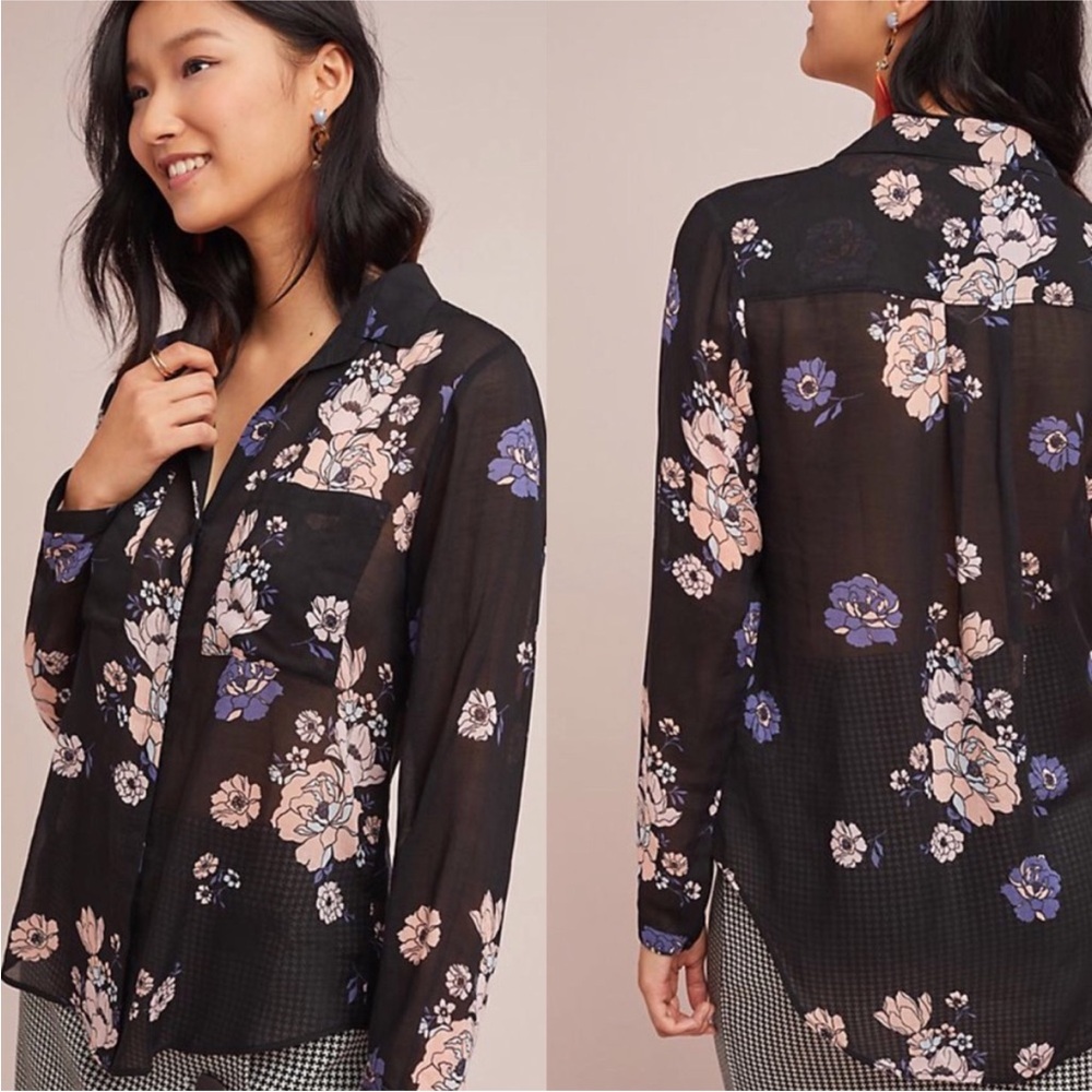 NWT Cloth and Stone black shirt from Anthropologie.